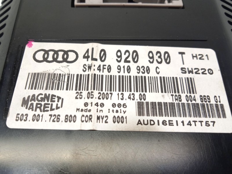 Recambio de cuadro instrumentos para audi q7 (4lb) 3.0 tdi quattro referencia OEM IAM 4L0920930T 4L0920930QX 503001726800