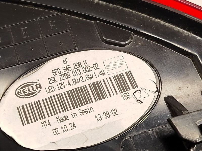 Recambio de piloto trasero derecho para seat ibiza v (kj1, kjg) 1.0 tsi referencia OEM IAM 6F0945208H  