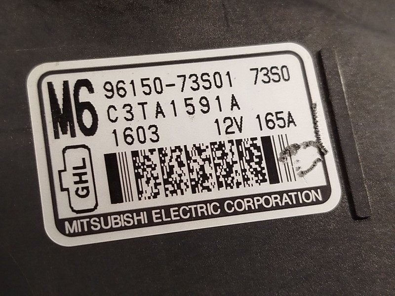 Recambio de alternador para suzuki ignis iii (mf, ff) 1.2 hybrid (atk412) referencia OEM IAM 9615073S01  C3TA1591A