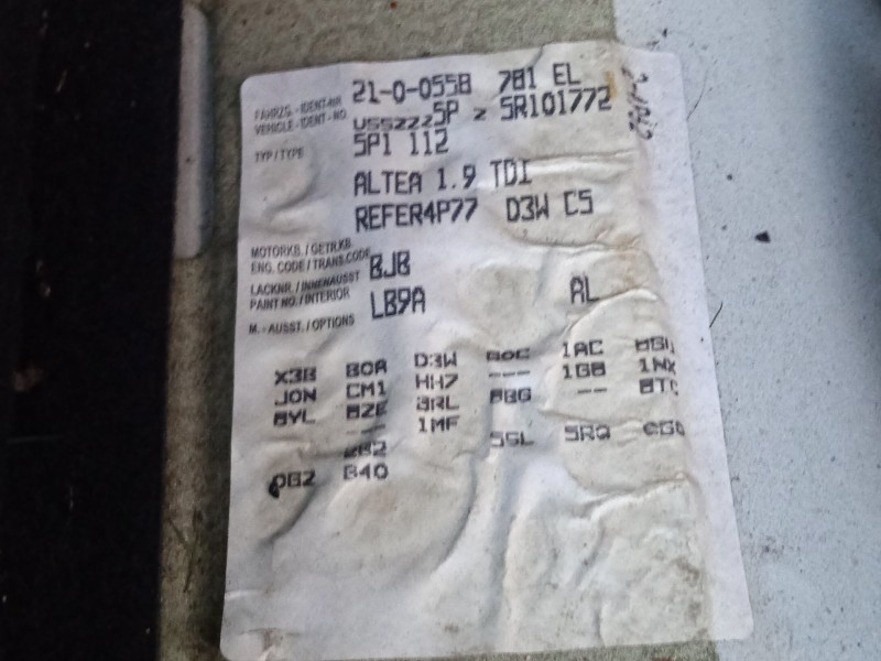 seat altea (5p1) del año 2005