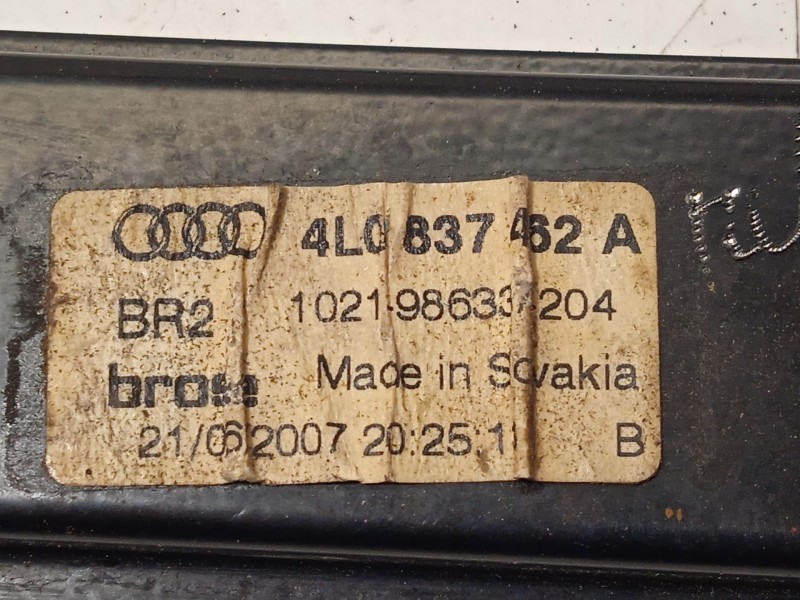 Recambio de elevalunas delantero derecho para audi q7 (4lb) 3.0 tdi quattro referencia OEM IAM 4L0837462A 4L0959802B 