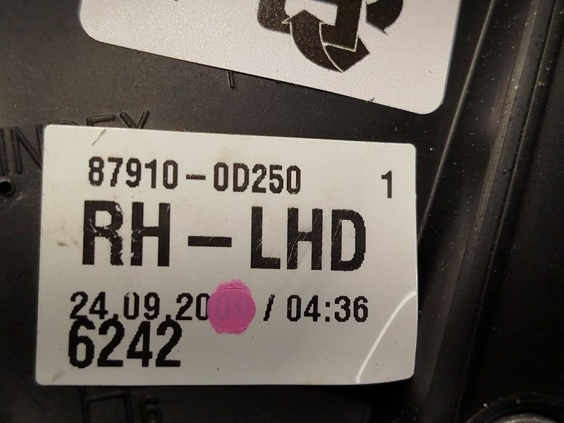 Recambio de retrovisor derecho para toyota yaris (_p9_) 1.0 vvt-i (ksp90_) referencia OEM IAM 879100D250  