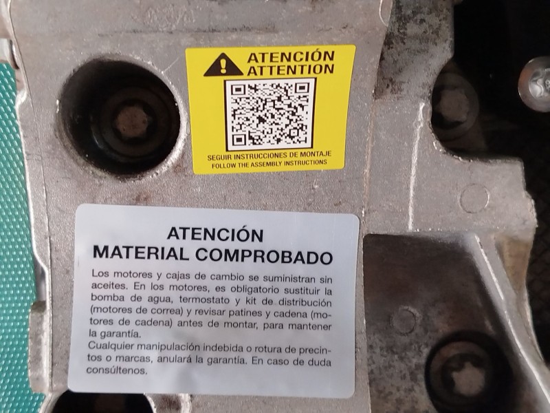 Recambio de motor completo para bmw 1 (f20) 116 d referencia OEM IAM B37D15A  