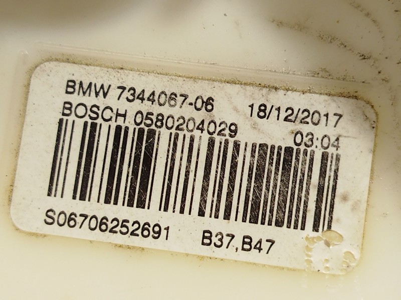 Recambio de bomba combustible para bmw 1 (f20) 116 d referencia OEM IAM 7344067 16117344067 0580204029