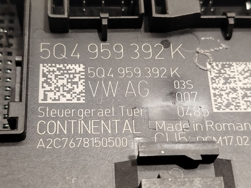Recambio de centralita confort para audi a1 sportback (gba) 25 tfsi referencia OEM IAM 5Q4959392K  A2C7678150500