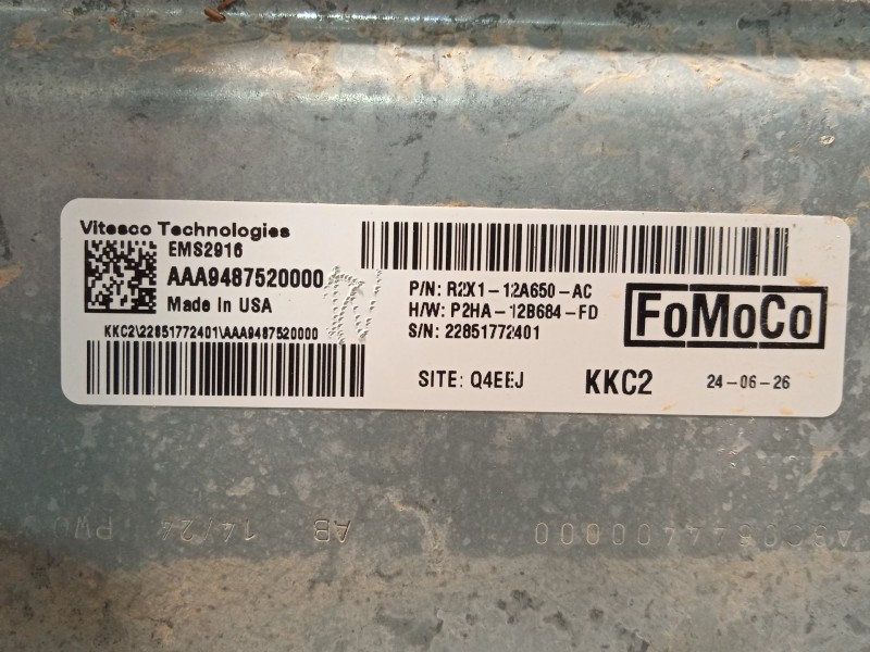 Recambio de centralita motor uce para ford tourneo courier 1.0 ecoboost referencia OEM IAM R2X112A650AC  AAA9487520000