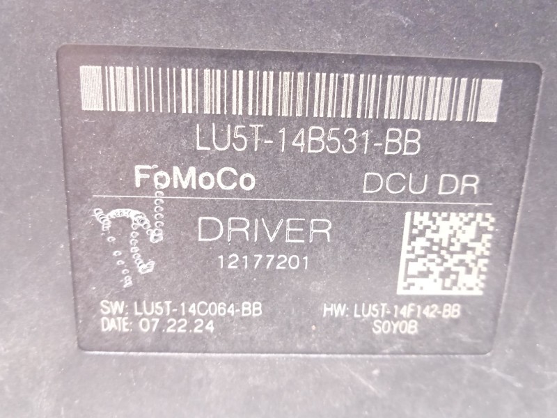 Recambio de modulo confort para ford tourneo courier 1.0 ecoboost referencia OEM IAM LU5T14B531BB 2804112 