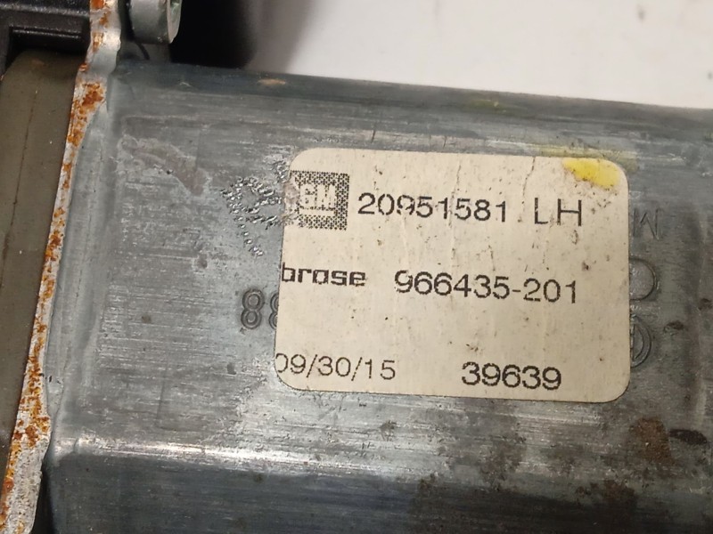 Recambio de elevalunas delantero izquierdo para opel insignia a (g09) 2.0 cdti (68) referencia OEM IAM 20952452  20951581