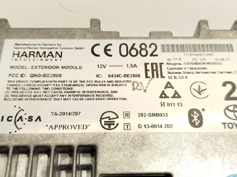 Recambio de modulo electronico para toyota c-hr (_x1_) 1.8 hybrid (zyx10_, zyx11_) referencia OEM IAM 6434CBE2808  