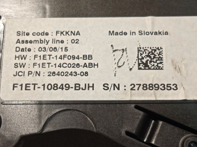 Recambio de cuadro instrumentos para ford focus iii sedán 1.0 ecoboost referencia OEM IAM F1ET10849BJH 2303634 