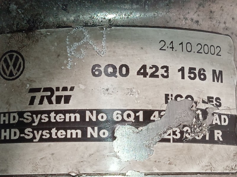 Recambio de bomba servodireccion para seat cordoba (6l2) 1.9 sdi referencia OEM IAM 6Q0423156M  