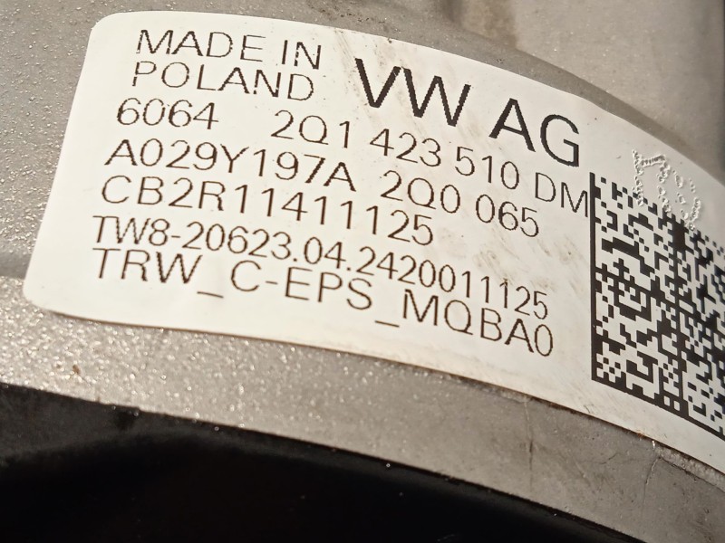 Recambio de columna direccion para seat arona (kj7, kjp) 1.0 tsi referencia OEM IAM 2Q1423510DM 2Q1909144AM 