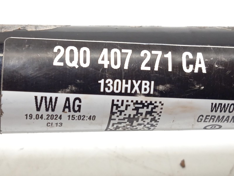 Recambio de transmision delantera derecha para seat arona (kj7, kjp) 1.0 tsi referencia OEM IAM 2Q0407271CA  