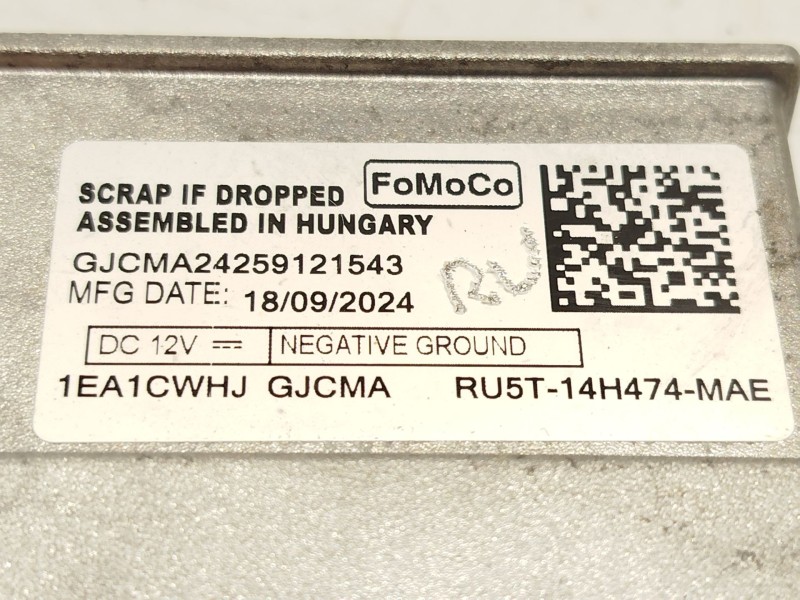 Recambio de modulo electronico para ford puma (j2k, cf7) 1.0 ecoboost referencia OEM IAM RU5T14H474MAE 2789607 