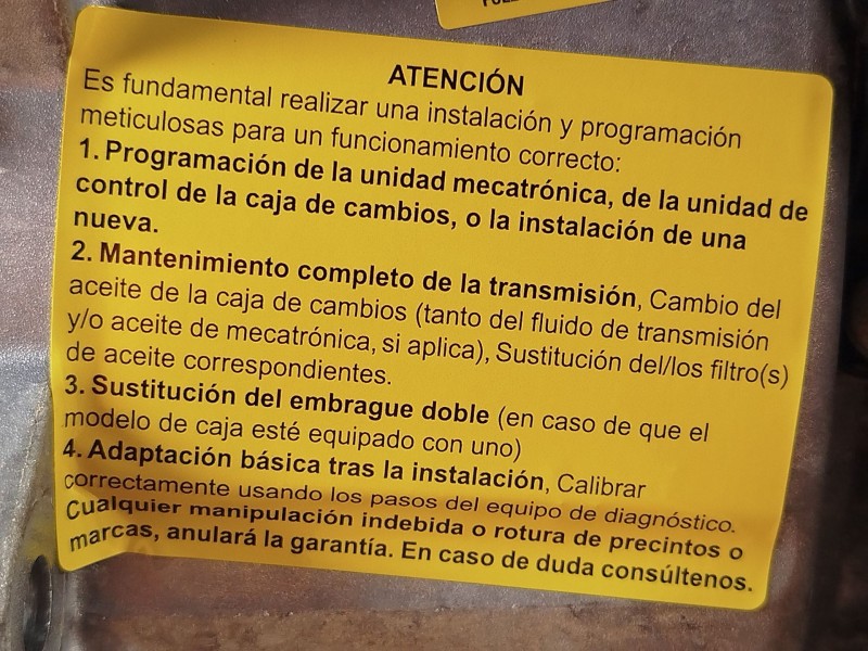 Recambio de caja cambios para cupra leon (kl1, ku1, kug) 1.5 tsi referencia OEM IAM WGS 0CW300028T 0CW300028T004