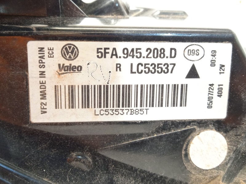 Recambio de piloto trasero derecho para cupra leon (kl1, ku1, kug) 1.5 tsi referencia OEM IAM 5FA945208D  