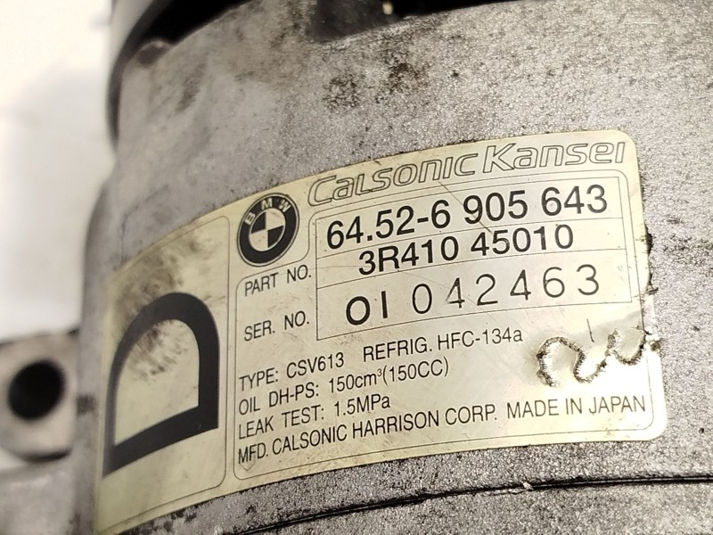Recambio de compresor aire acondicionado para bmw 3 (e46) 320 d referencia OEM IAM 64526905643  