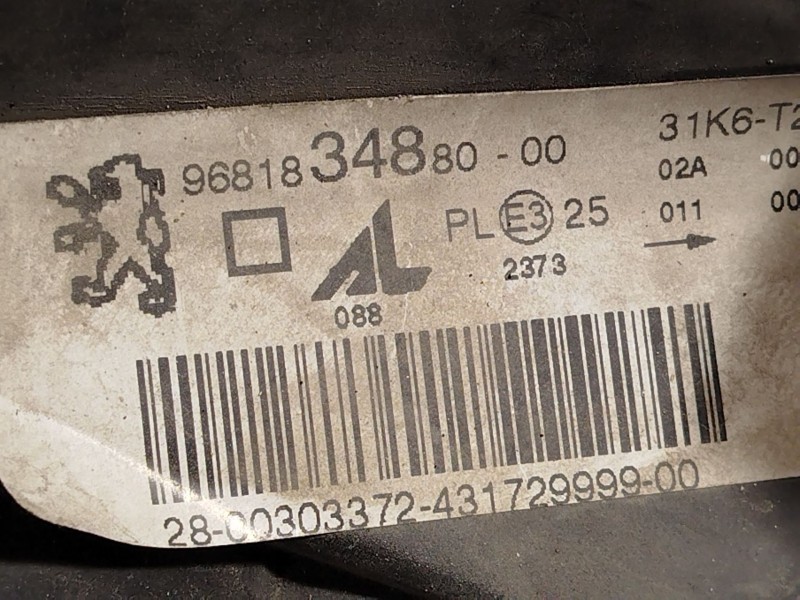 Recambio de faro izquierdo para peugeot 307 break (3e) 1.6 hdi 110 referencia OEM IAM 9681834880 620886 