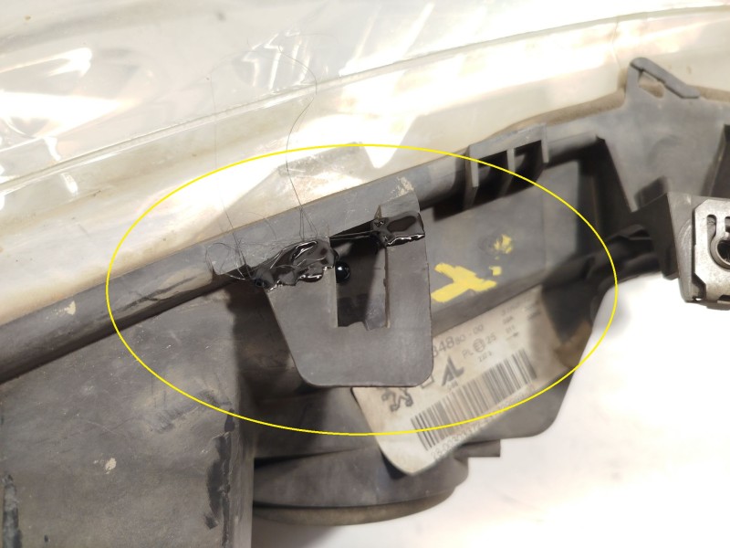 Recambio de faro izquierdo para peugeot 307 break (3e) 1.6 hdi 110 referencia OEM IAM 9681834880 620886 