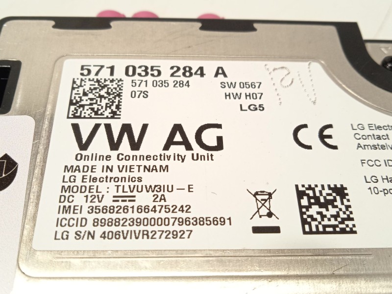 Recambio de modulo electronico para cupra leon (kl1, ku1, kug) 1.5 tsi referencia OEM IAM 571035284A  