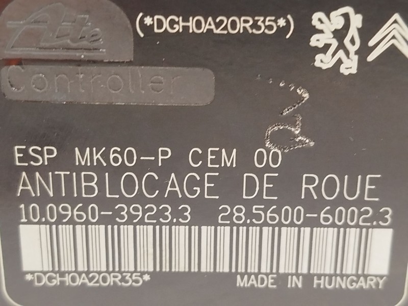 Recambio de abs para peugeot 207/207+ (wa_, wc_) 1.6 hdi referencia OEM IAM 9665898980 10096039233 10020604124