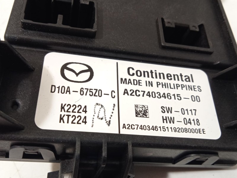 Recambio de modulo electronico para mazda cx-3 (dk) 2.0 skyactiv-g referencia OEM IAM D10A675Z0C  A2C74034615