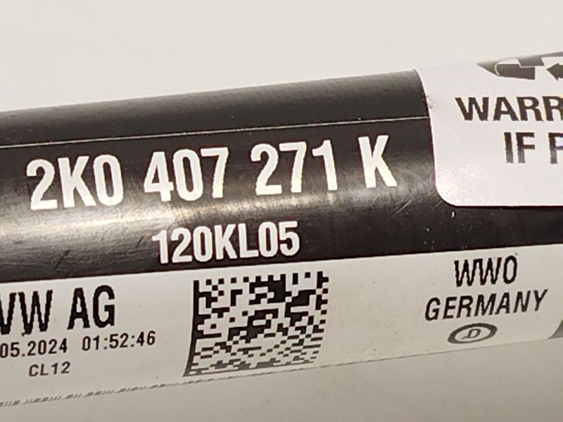 Recambio de transmision delantera izquierda para seat leon (kl1, klg) 1.0 tsi mild hybrid referencia OEM IAM 2K0407271K  