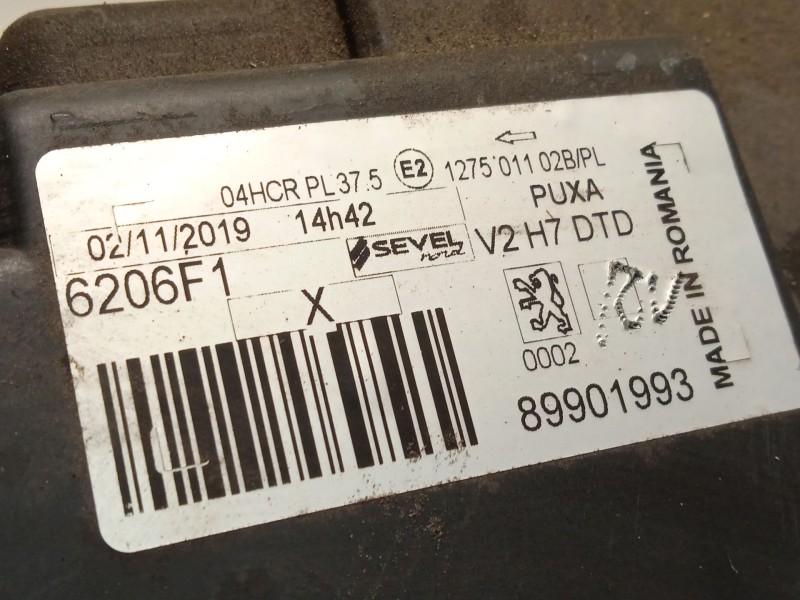 Recambio de faro derecho para peugeot 807 (eb_) 2.0 referencia OEM IAM 6206F1  89901993