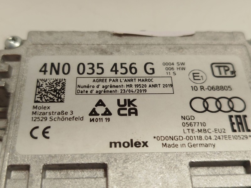 Recambio de modulo electronico para seat leon (kl1, klg) 1.0 tsi mild hybrid referencia OEM IAM 4N0035456G  