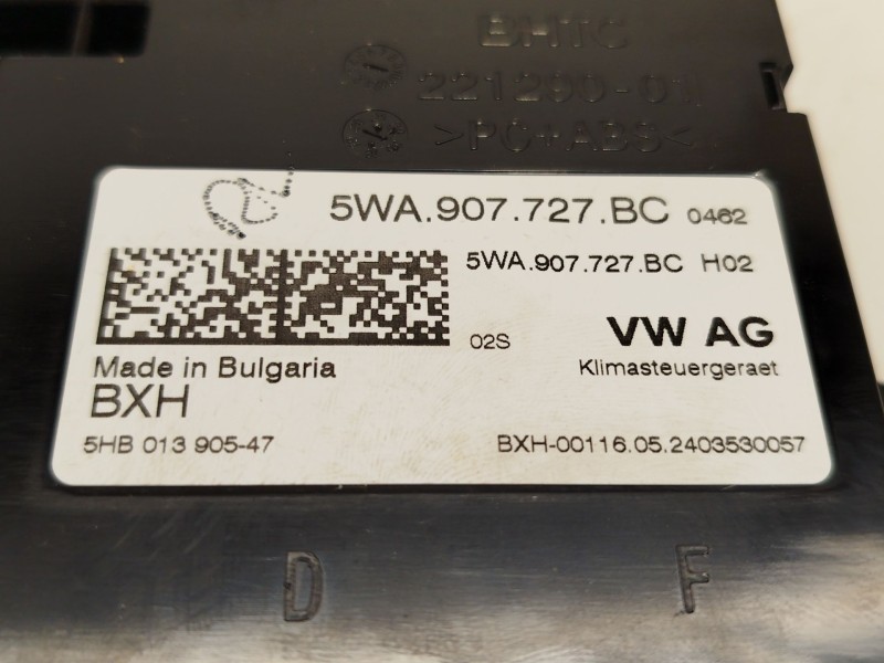 Recambio de modulo electronico para seat leon (kl1, klg) 1.0 tsi mild hybrid referencia OEM IAM 5WA907727BC  5HB013905