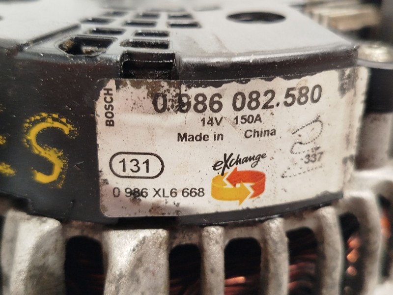 Recambio de alternador para citroën jumper iii furgoneta 2.2 hdi 110 referencia OEM IAM 0986082580  