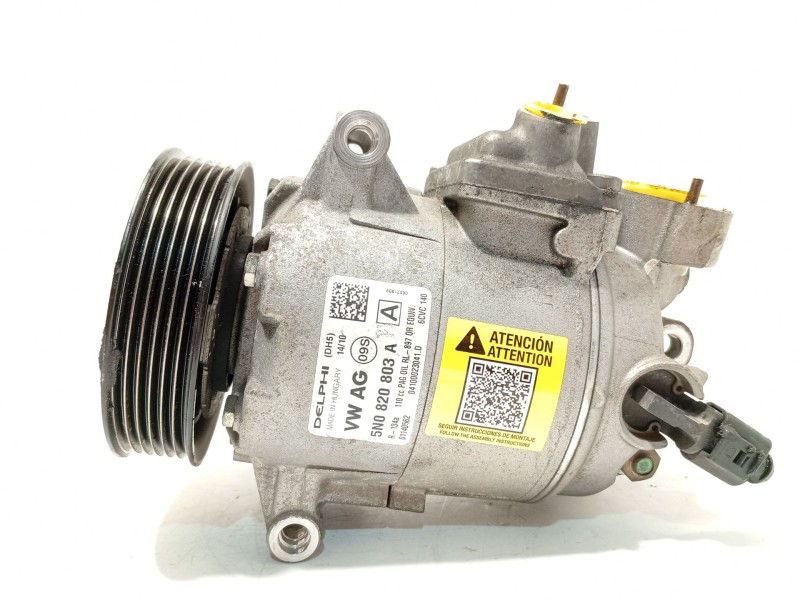 Recambio de compresor aire acondicionado para seat leon (1p1) 1.6 tdi referencia OEM IAM 5N0820803A  