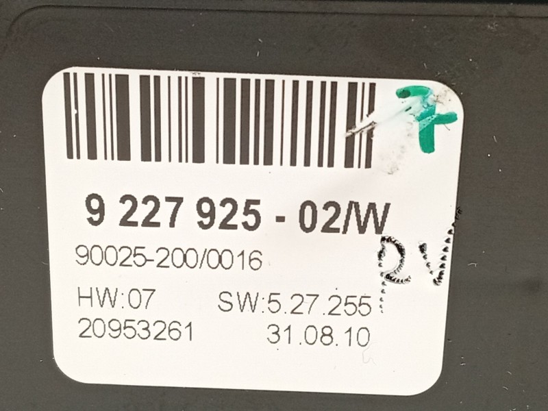 Recambio de mando climatizador para bmw x5 (e70) xdrive 40 d referencia OEM IAM 9227925 64119227925 