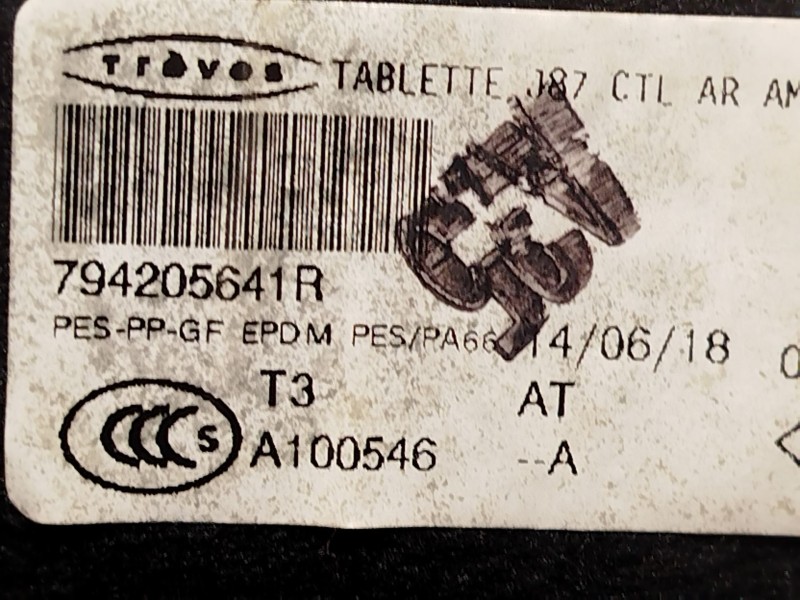 Recambio de bandeja trasera para renault captur i (j5_, h5_) 0.9 tce 90 referencia OEM IAM 794205641R  