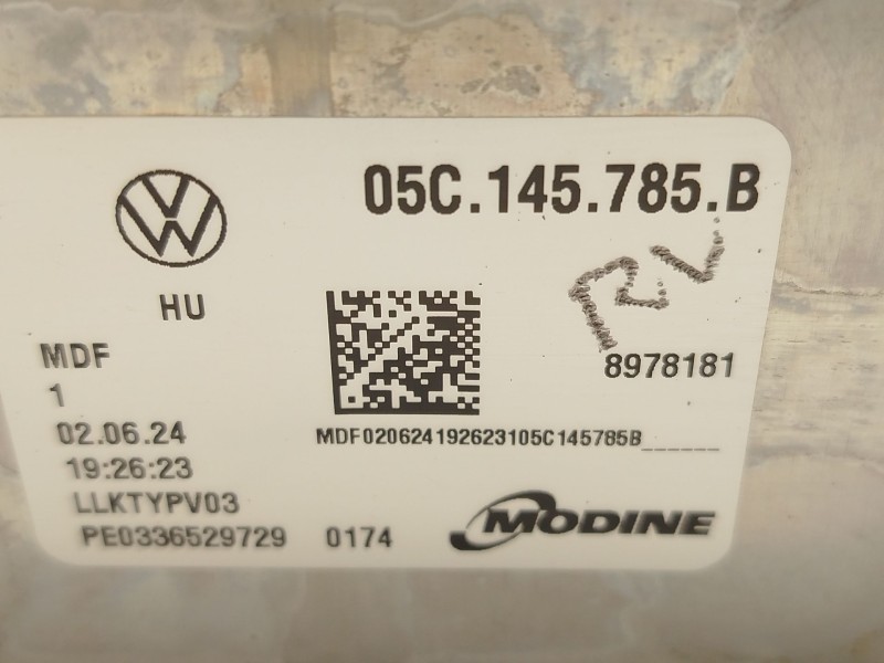 Recambio de intercooler para seat arona (kj7, kjp) 1.0 tsi referencia OEM IAM 05C145785D  