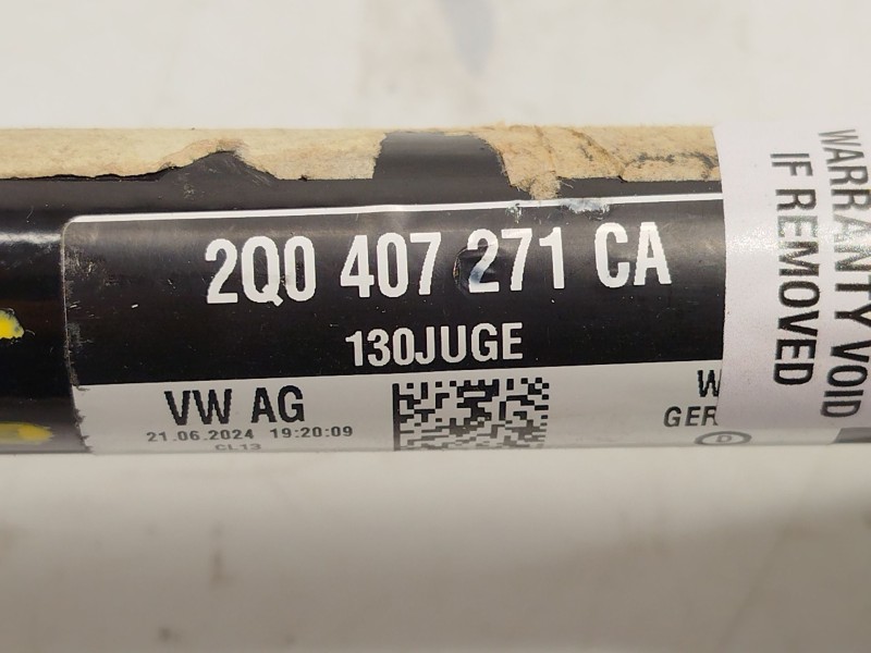 Recambio de transmision delantera izquierda para seat arona (kj7, kjp) 1.0 tsi referencia OEM IAM 2Q0407271CA  