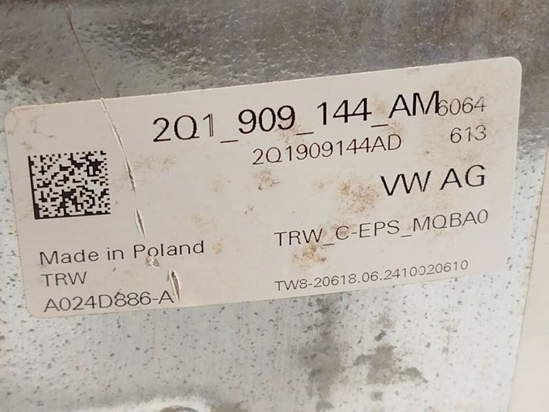 Recambio de columna direccion para seat arona (kj7, kjp) 1.0 tsi referencia OEM IAM 2Q1423510DM 2Q1909144AM 