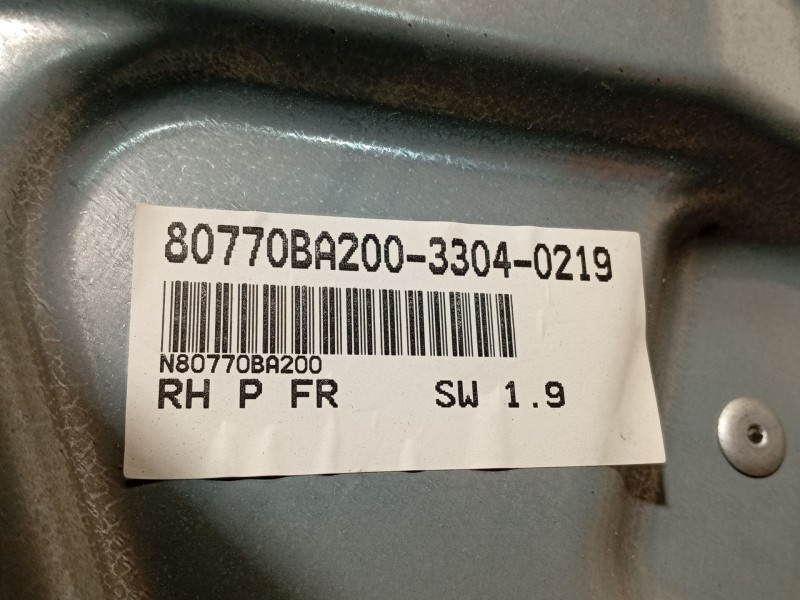 Recambio de elevalunas delantero derecho para nissan primera (p12) 2.2 dci referencia OEM IAM 80770BA200  