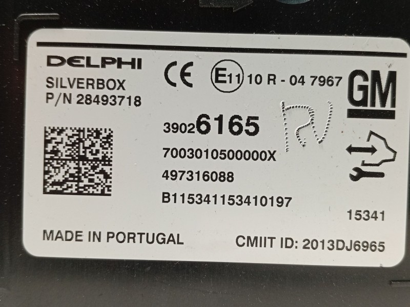 Recambio de modulo electronico para opel astra k (b16) 1.6 cdti (68) referencia OEM IAM 39026165  28493718