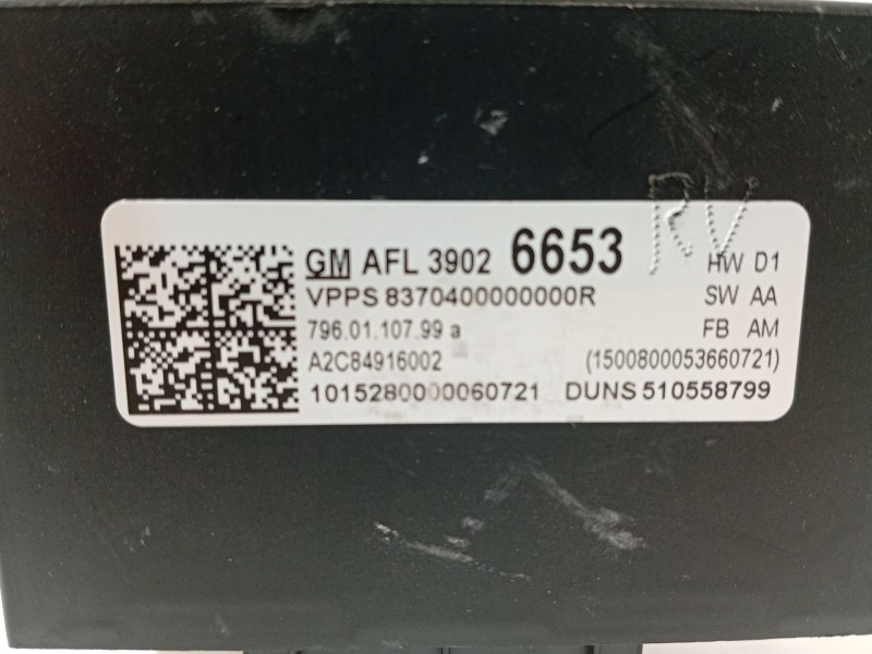 Recambio de modulo electronico para opel astra k (b16) 1.6 cdti (68) referencia OEM IAM 39026653  A2C84916002