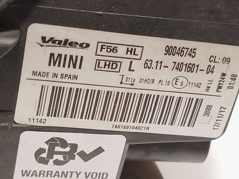 Recambio de faro izquierdo para mini mini (f55) one d referencia OEM IAM 63117401601  90046745