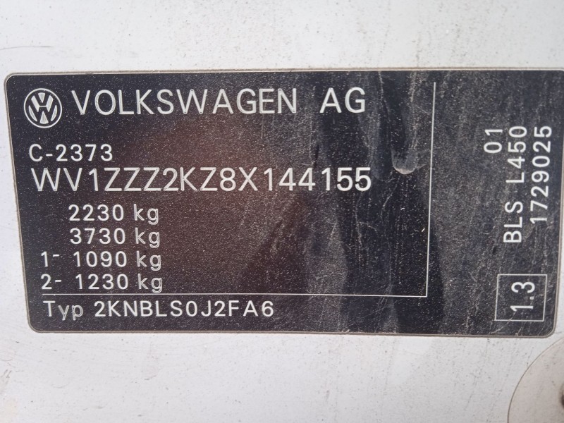 volkswagen caddy iii monospace (2kb, 2kj, 2cb, 2cj) del año 2008