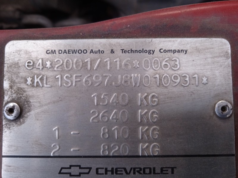 chevrolet aveo / kalos sedán (t250, t255) del año 2008