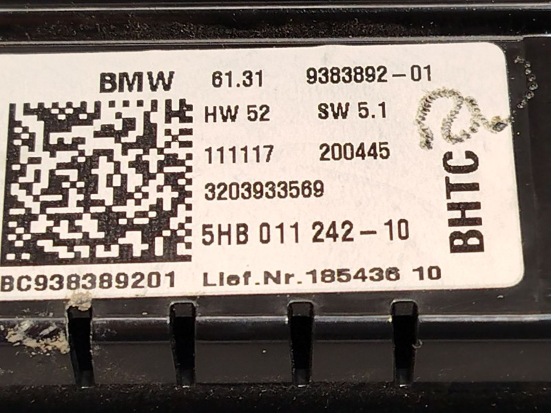 Recambio de mando climatizador para mini mini (f55) one d referencia OEM IAM 61319383892  5HB011242