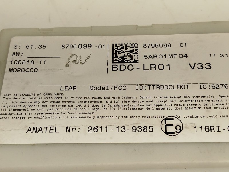 Recambio de caja reles / fusibles para mini mini (f55) one d referencia OEM IAM 61358796099  