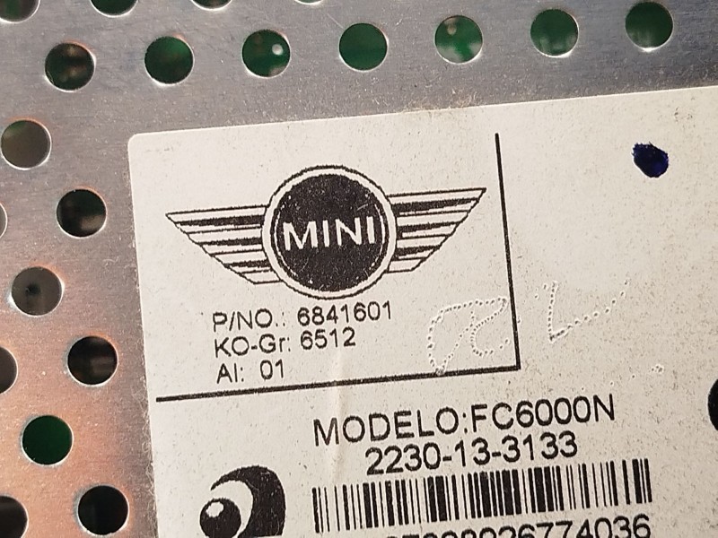 Recambio de sistema audio / radio cd para mini mini (f55) one d referencia OEM IAM 65126841601  