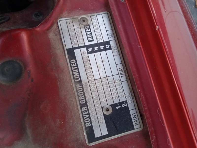 rover 600 i (rh) del año 1995