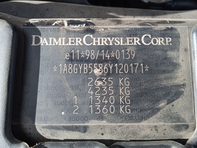 chrysler voyager iv (rg, rs) del año 2005