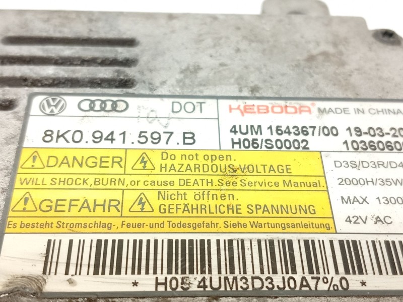 Recambio de centralita faros xenon para volkswagen passat b7 variant (365) 2.0 tdi referencia OEM IAM 8K0941597B  