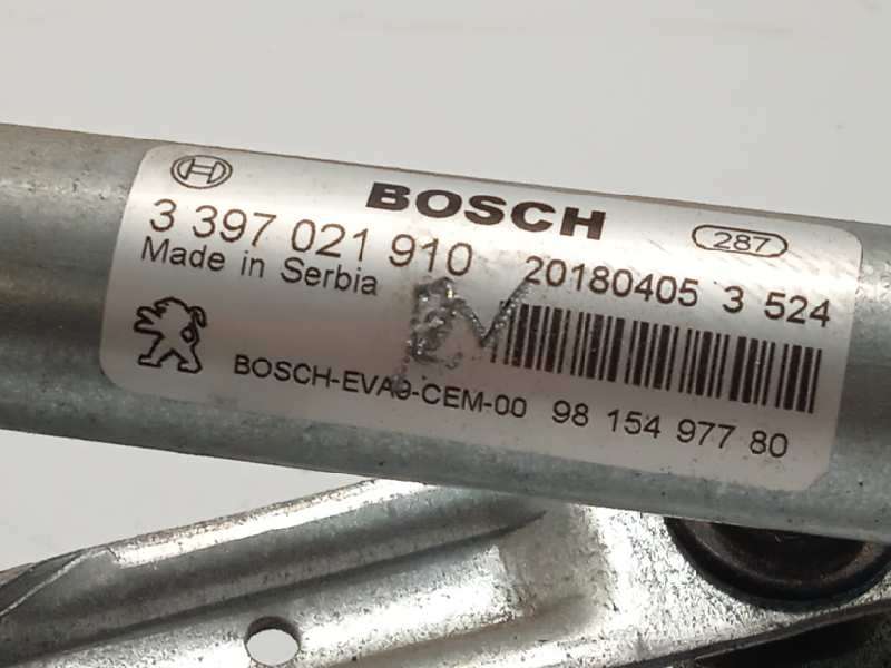 Recambio de motor limpia delantero para citroën c3 1.5 blue-hdi fap referencia OEM IAM 9815497780 0390241589 3397021910 - Blanco 4